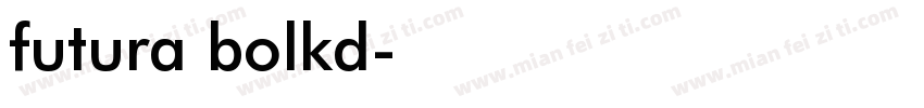 futura bolkd字体转换